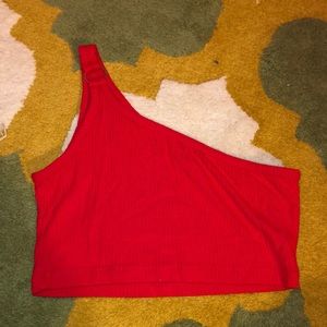 LF one shoulder crop top